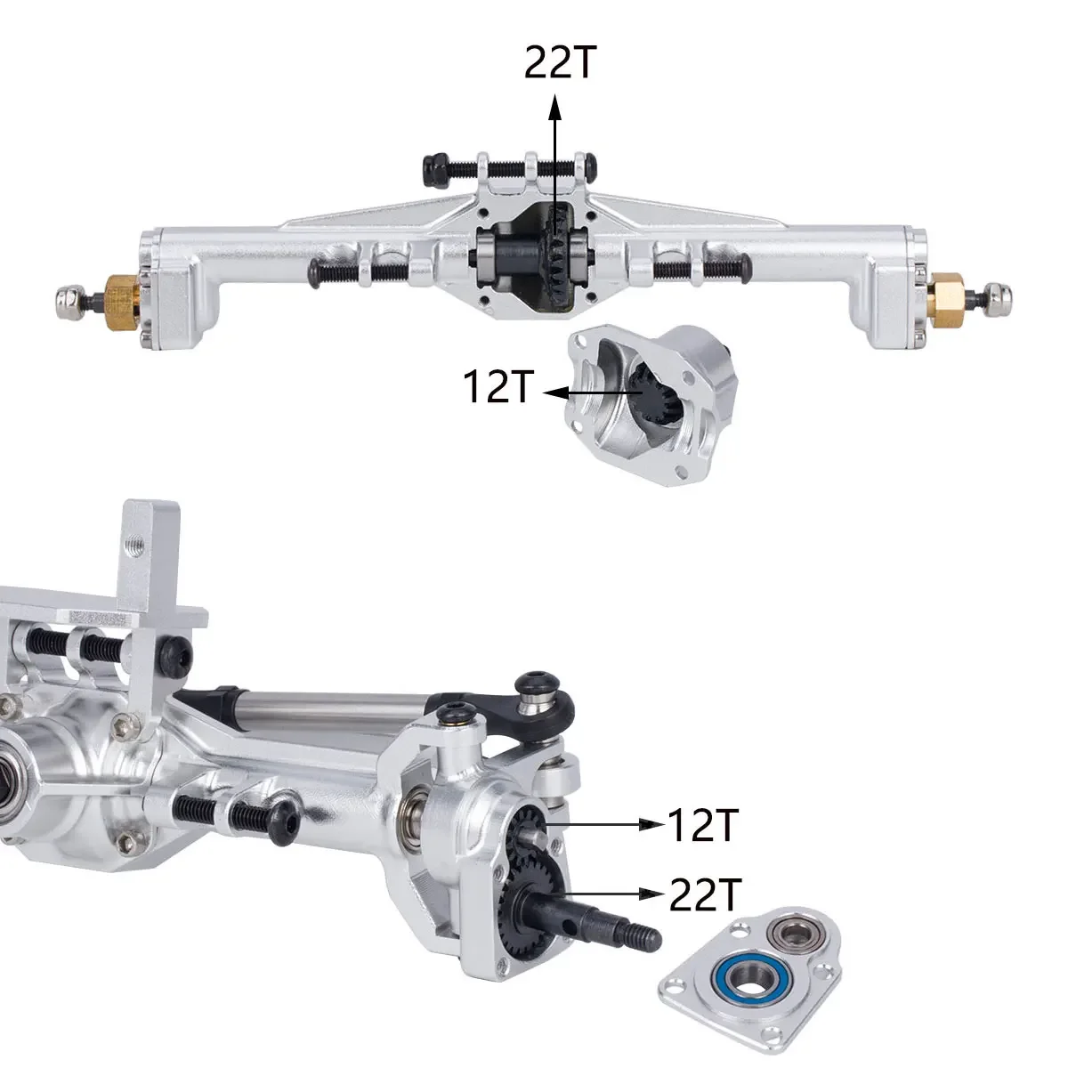 Aluminum CNC Portal Axles +10m - Rc Hobby Zone ulasan dan harga