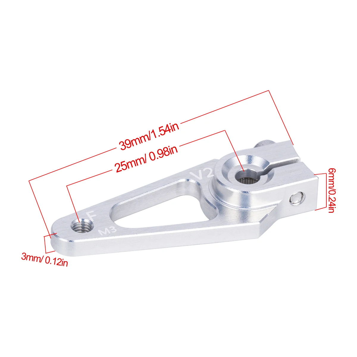 39mm M3 7075 Aluminum 25T Serv - Rc Hobby Zone ulasan dan harga